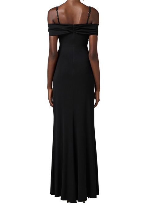 Abito Elisabetta Franchi donna ABR0851E2 110 nero lungo ELISABETTA FRANCHI | Abiti | ABR0851E2110